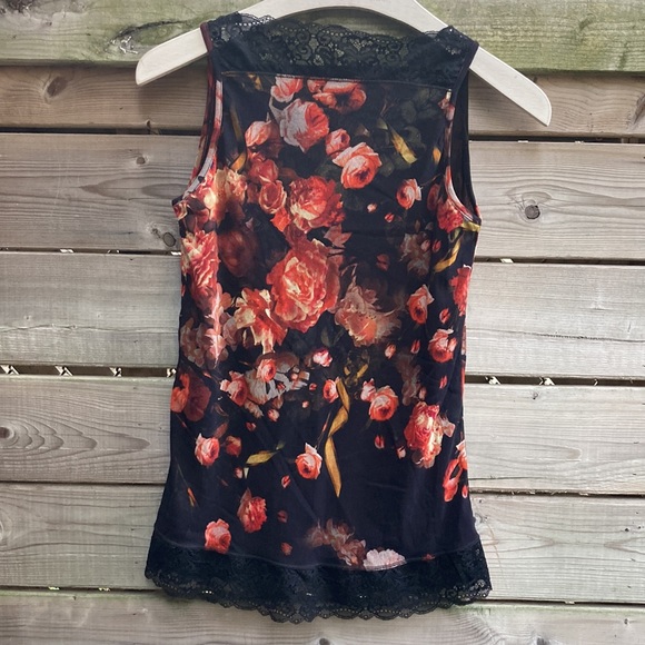 FUZZI Jean Paul Gaultier vintage Y2K floral lace top, size s (LOTS of stretch) - Picture 5 of 6